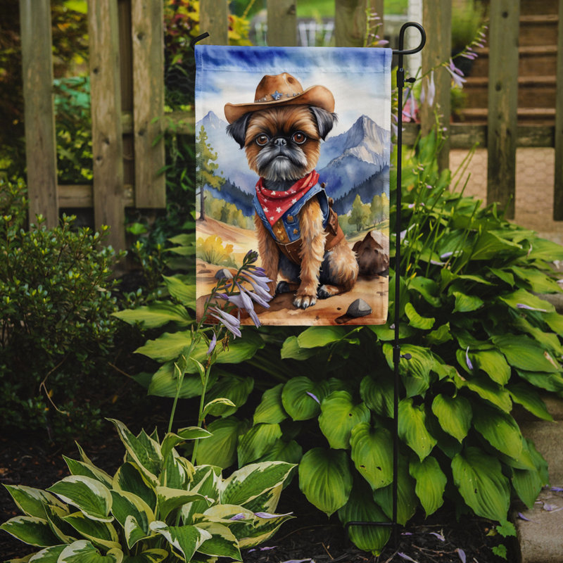 Drapeau Cowboy Welcome Garden, Griffon bruxellois