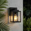 Matte Black 18.6cm H Outdoor Sconce