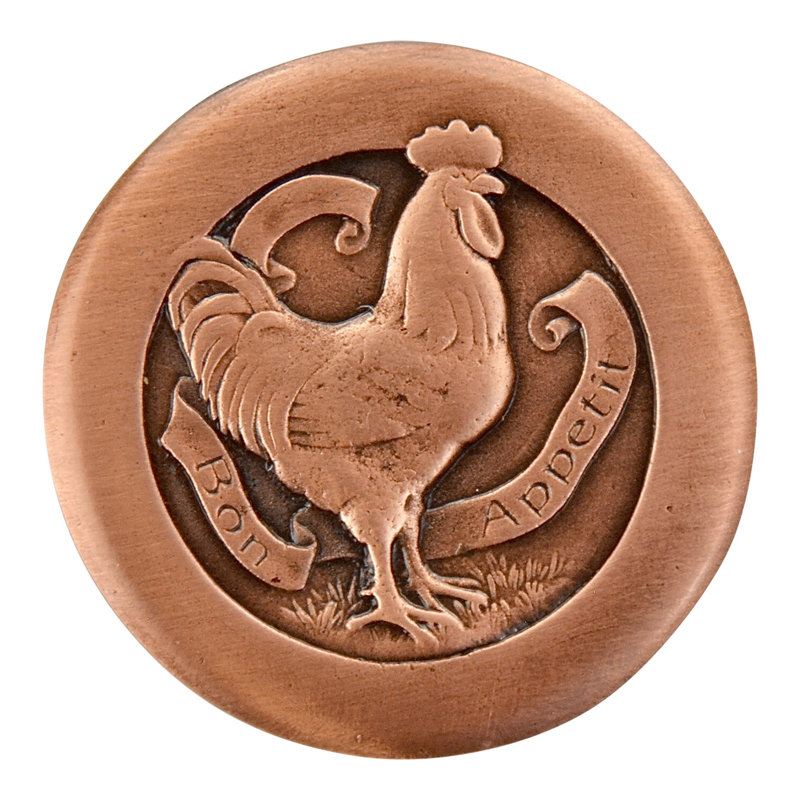 All Creatures Mushroom Knob, Antique Copper