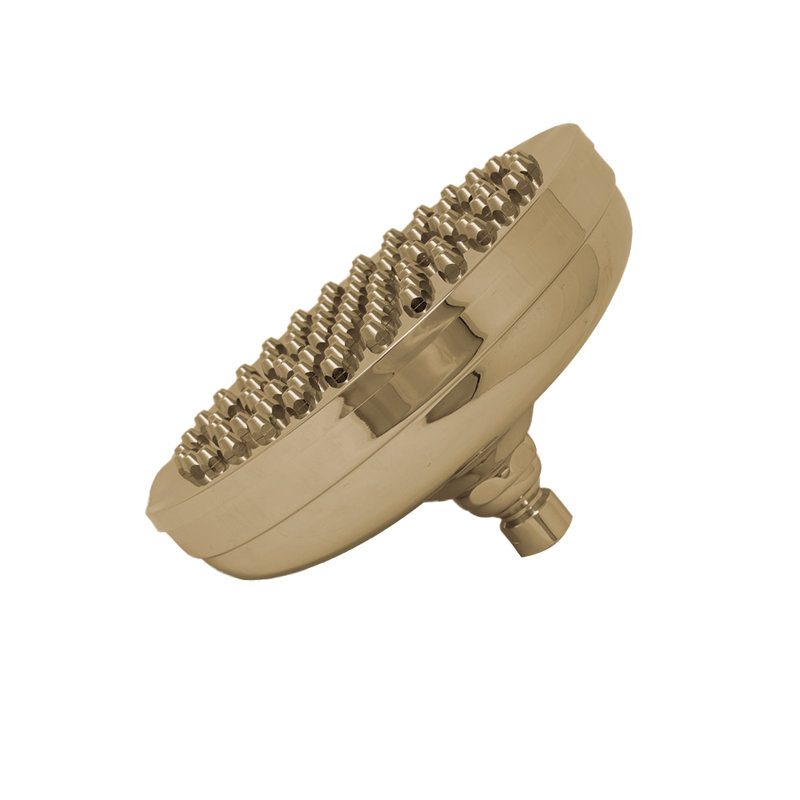 Shower Head 8” diameter, Unlacquered Raw Brass