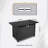 25" H X 42" W Steel Outdoor Fire Pit Table With Lid