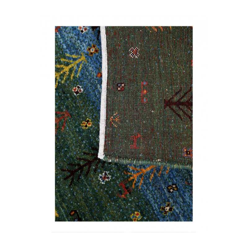 One-of-a-Kind Runner 1'9'' x 4'9'' New Age Area Rug in Green/Malibu/Ocean Green