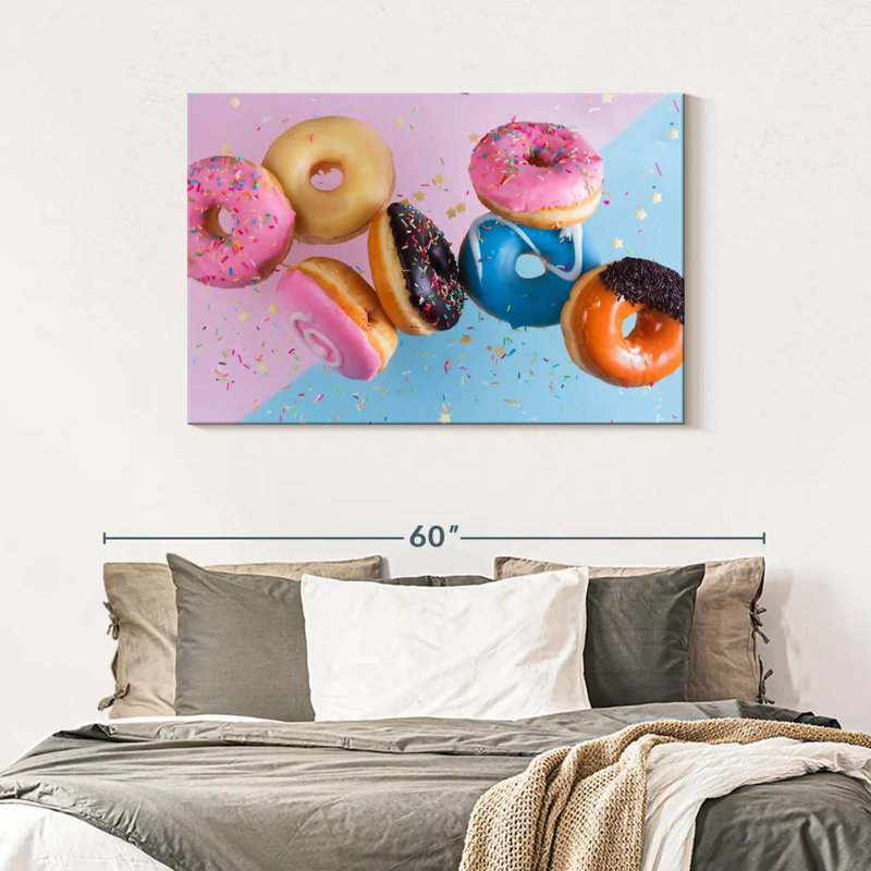 Yarlin Doughnut Party, 30" H x 45" W