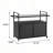 Outdoor Bar Cart, Patio Wine Serving Cart w/Wheels-1927598408