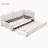 Upholstered Daybed with Trundle Twin Size Sofa Bed Frame-373356819-373356814