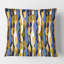 Coussin décoratif rétro de luxe en or et bleu I - Mid-Century-1574149479