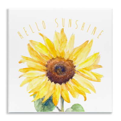 Hello Sunshine Bloom Wall Plaque Art by Lanie Loreth