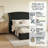  Modern Glam Queen Velvet Upholstered Platform Bed with 2 Storage Drawers and Curved Wingback Headboard, Black-11630323-11630332