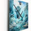 Horloges murales bleu sarcelle glacier Crystalline Wonderland II - paysage et nature-99632241