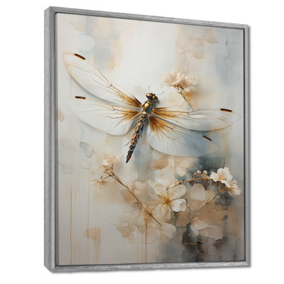 Dragonfly Delight - Dragonfly Framed Canvas Print