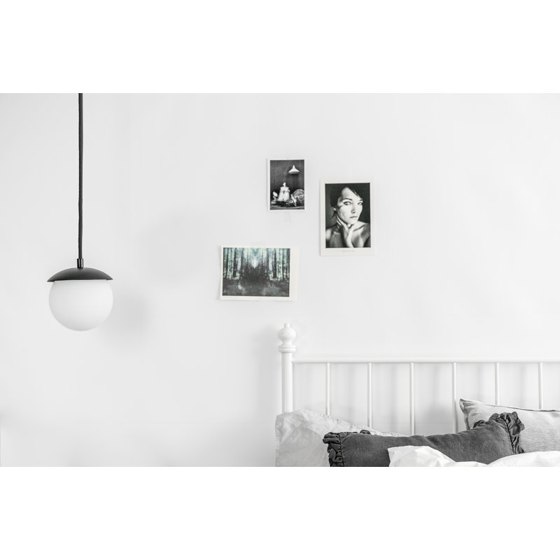 Kriemann 1 - Light Sphere Pendant, White, 130cm H x 15cm W x 15cm D