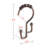 Utopia Alley Rust-Resistant Stepped Metal Double Shower Curtain Hooks, Easy Glide Metal Shower Hooks Hangers for Bathroom, Kitchen Utensils, Curtains, Clothing, Towels etc - Set of 12, Oil Rubbed Bronze-20942074