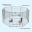 Parc pour chien - enclos en métal pliable pour chiots