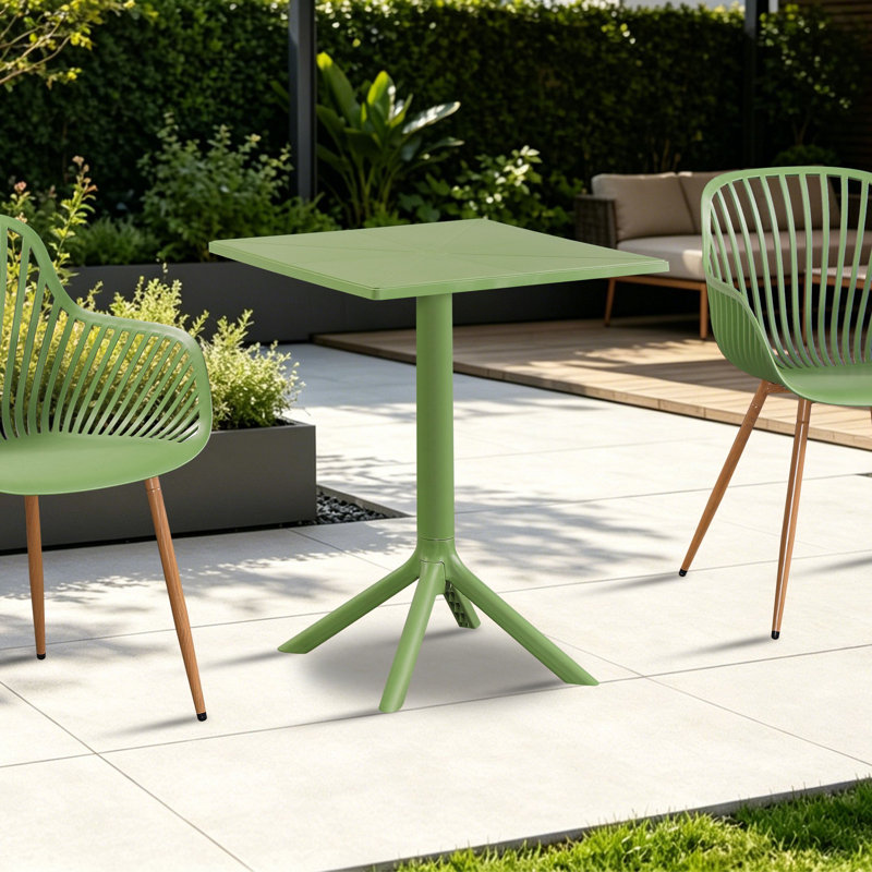 Rimini Outdoor Bistro Table , 60cm cm W 60cm cm D, Green