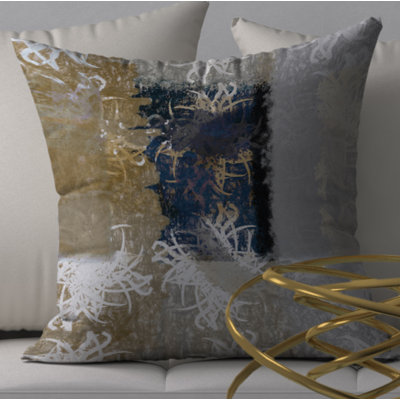 Abstract Reversible Throw Pillow