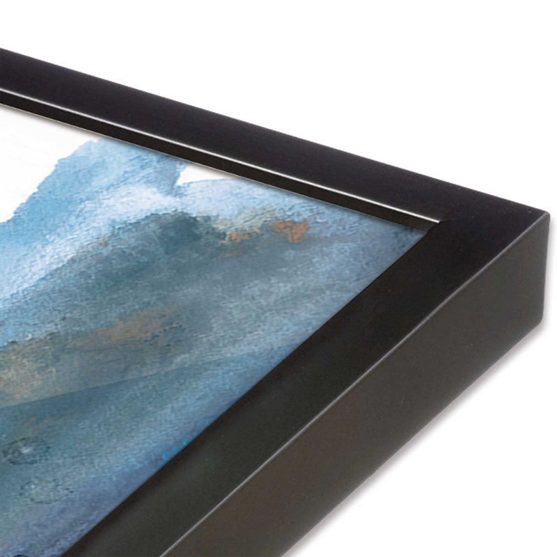 Impression de reflets de forêt gelée, Zinc patiné, H 13,25 po x l 17,25 po