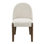 De 2 chaises d'appoint rembourrées - Tissu blanc et finition chêne Capacité de poids de 20 lb Capacité de siège de 20 po Largeur du siège 18 po Profondeur Hauteur Dossier 26 po Paquet confortable (2) Choix de sièges de 45 lb