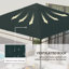Outsunny 3 x 3 m Gazebo Canopy Replacement Cover ONLY-1809671209