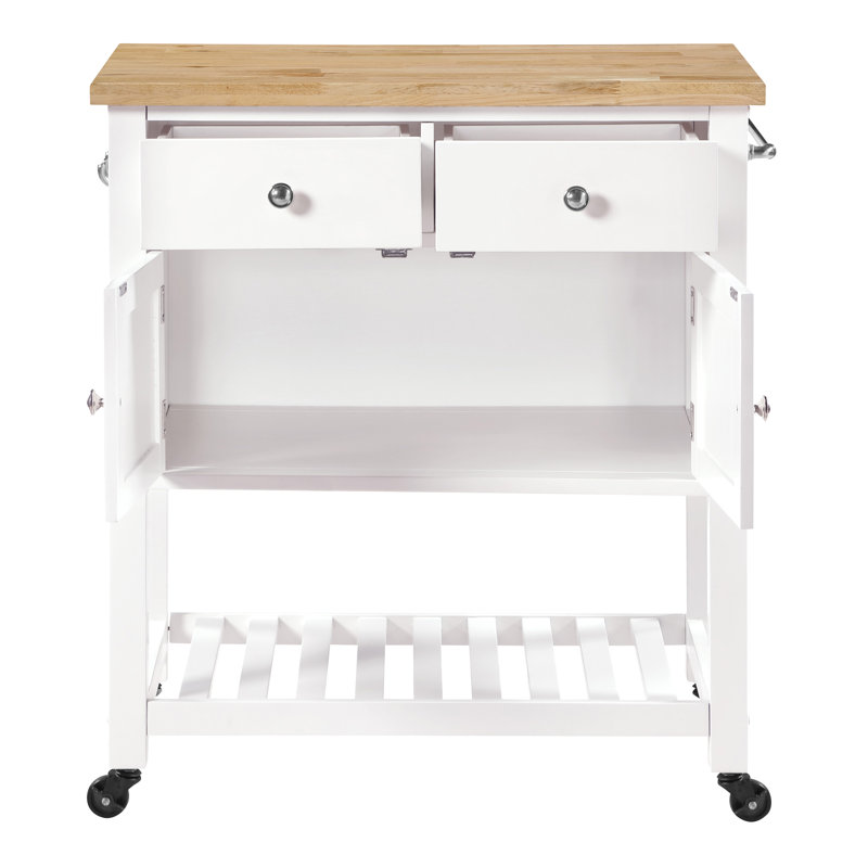Stirling Kitchen Cart, White