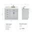 Meuble-lavabo simple en bois massif Tidworth de 42 po avec plateau en marbre de Carrare de 1,5 po-1319906770-1319906783-1285786073