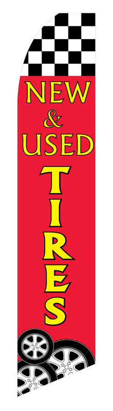 Double Sided 138'' H x 38'' W Polyester Feather Banner