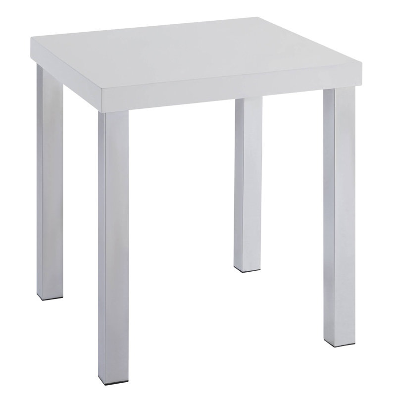 High Gloss  Chrome End Table