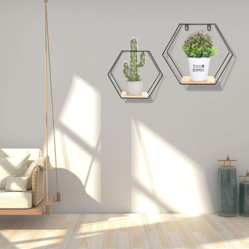 Iarla 3 Piece Hexagon Accent Shelf
