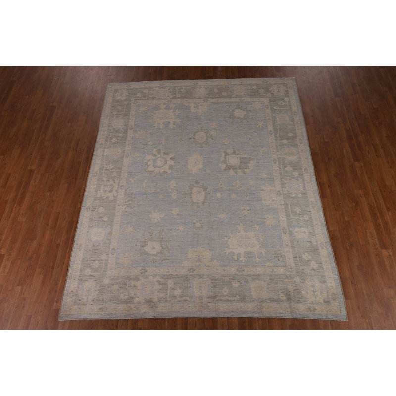 Tapis turc Oushak fait à la main Blues 8