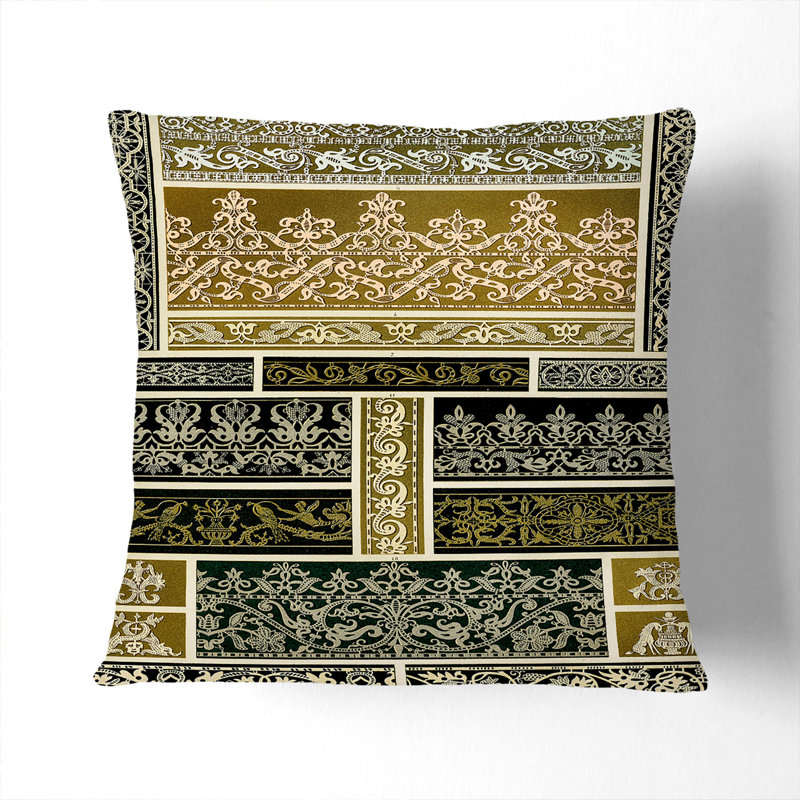 Geometric Square Throw Cushion, 55 x 55 cm, Stone