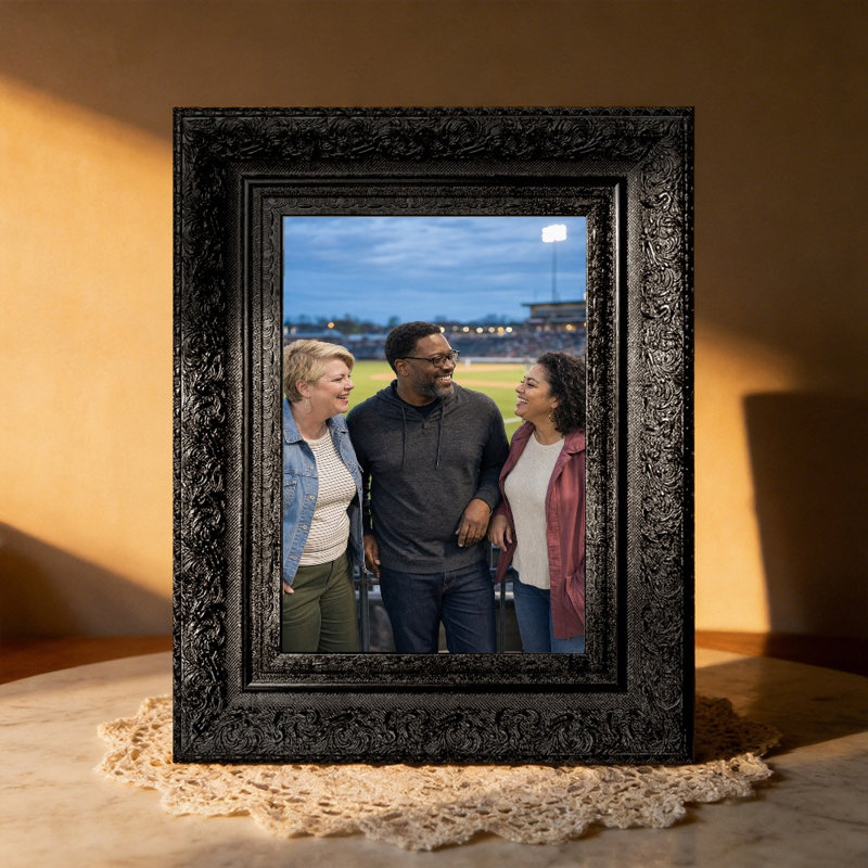 Cadre 5 "x 7" noir 3 pièces pour décoration de bureau