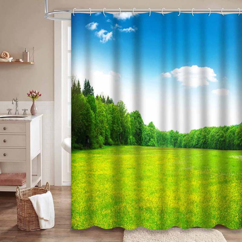 Rideau de douche Sky Field, L 72 po x l 84 po