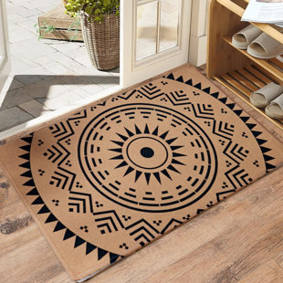 Jebreel Non-Slip Geometric Indoor / Outdoor Doormat
