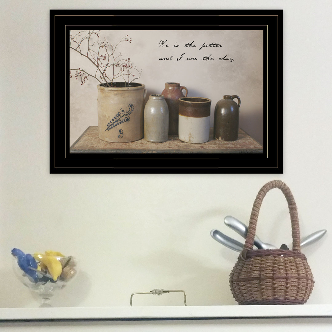 He Is the Potter Framed Wall Art for Living Room, Home Wall Décor by Billy Jacobs August Grove®