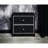 Stylish Black & Silver Accent Table With Practical Storage Arrangements Ample Drawer Space And Functionality