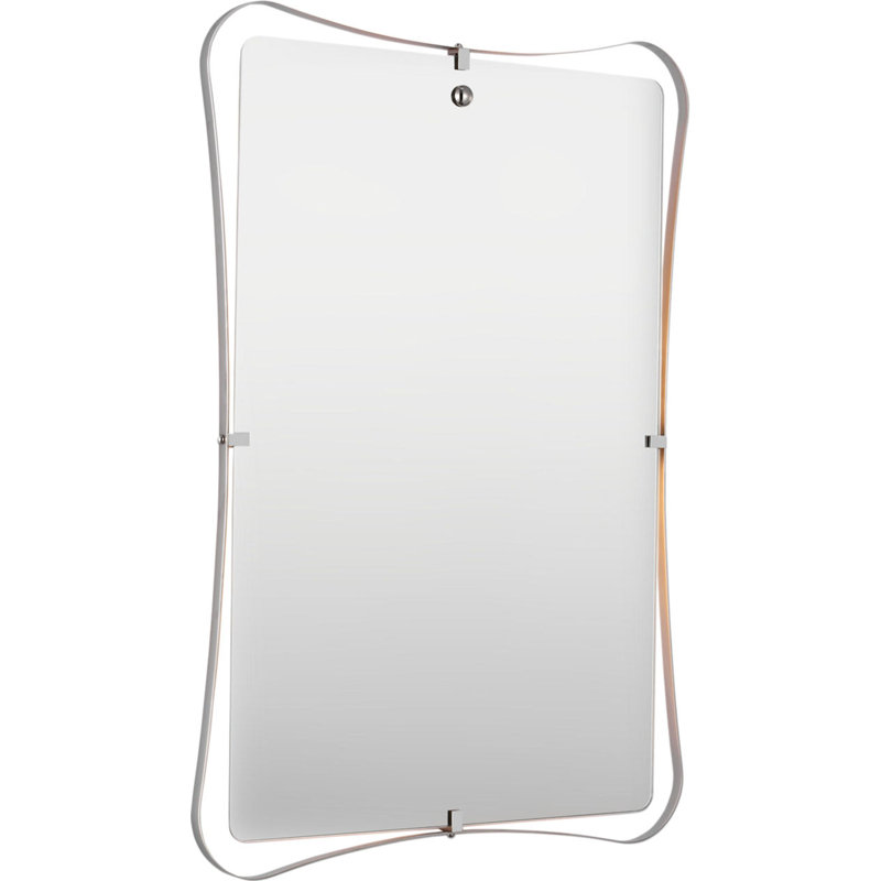 Barnes 27" Backlit Mirror, Polished Nickel