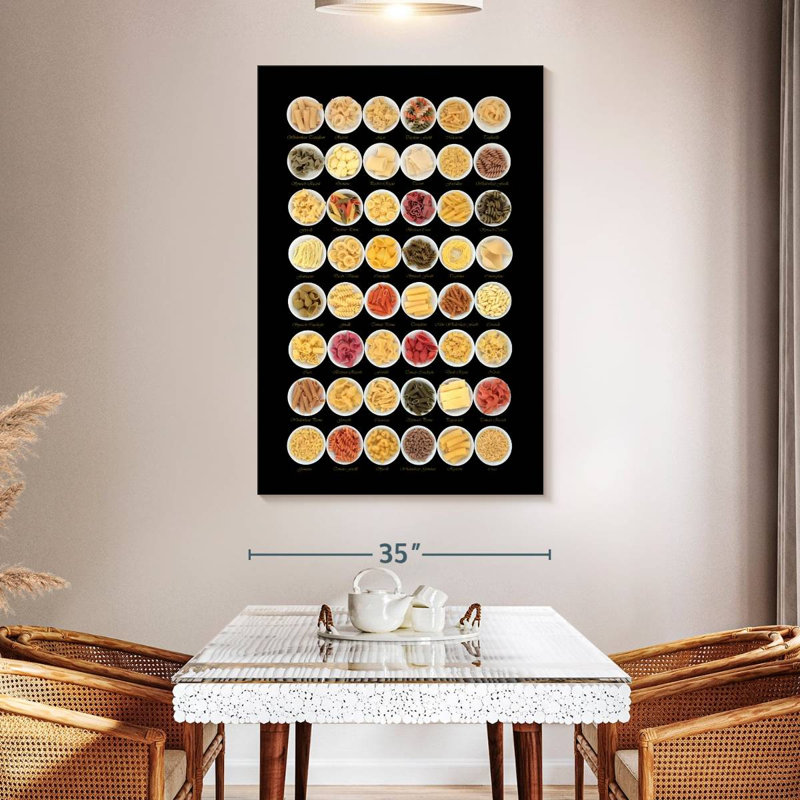 Yarlin Pasta Sampler, 51" H x 34" W