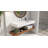 Badeloft 47.2" x 18.9" Rectangular Stone Resin Wall Mounted Bathroom Sink with Overflow WT-03-M in Matte White-35944022