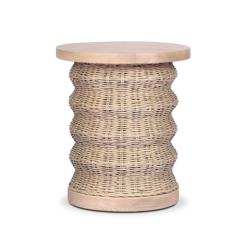 Brailey End Table-Smoked Natural Sungkai, Smoked Natural Sungkai