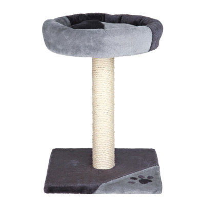 TRIXIE Tarifa 20.5-in Cat Tree for Kittens, Sisal Scratching Post Topped with Padded Platform, Gray/Black