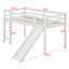 Structure de lit simple avec glissade Loft-107225021