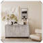 Buffet à 4 portes en bois de style campagnard-631421164