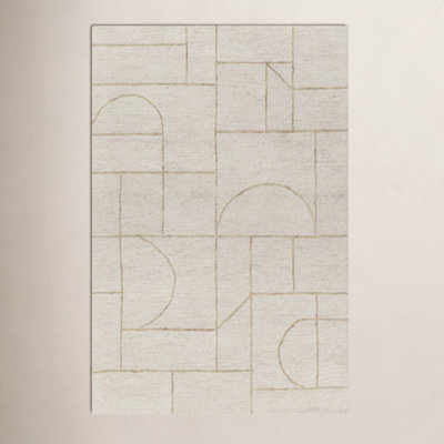 Caelob Hand-Woven Geometric Rug