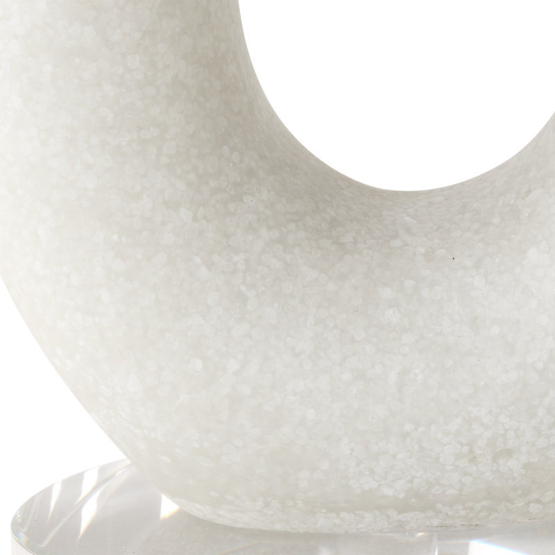 Orren Ellis Feamelo Ivory Stone Candleholders, Set Of 2