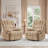 Rozle 39.7" W Manual Upholstered Swivel Rocker Recliner (Set of 2)-820080567