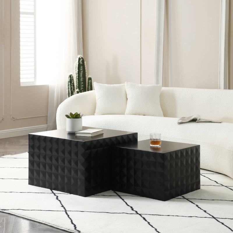 Table basse, table basse et centre, Noir