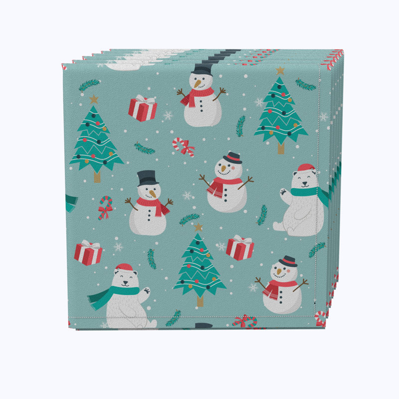 Elleshia 100% Cotton No Pattern Square Napkin