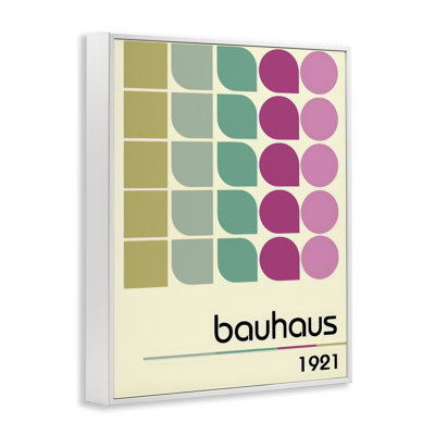 Bauhaus Midcentury Modern Framed Giclee, design by Annabelle Hall
