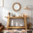 Narrow Sofa Table,Two-Tier Console Table