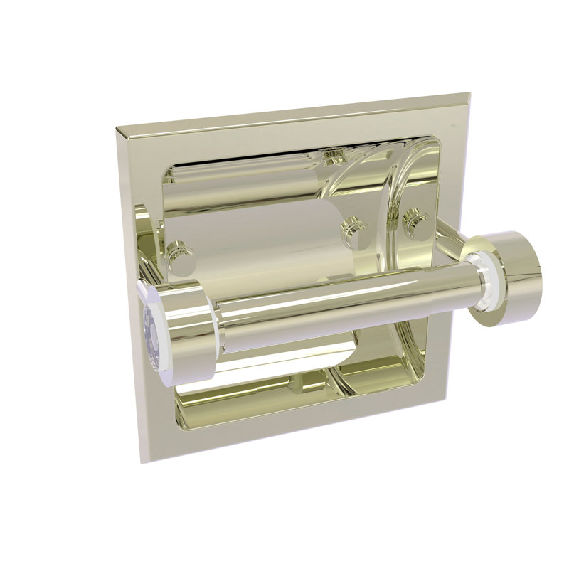 Porte-papier hygiénique encastré Margolis, Nickel poli