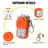 VEVOR Orange Plastic Post Cap for Gates